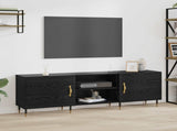 TV Cabinet Black oak 150 x 30 x 50 cm Engineered wood 879594