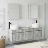 Bathroom Cabinet Set 5 pcs Concrete Grey Engineered Wood 3406650