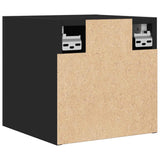 Wall Mounted TV Cabinets 2 pcs Black 30.5x30x30 cm 804485