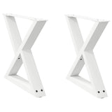 Coffee Table Legs 2 pcs White 60x cm Steel 4012709