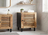 Bathroom Cabinet with Storage Brown and Black 38 x 33.5 x 58 cm 4018865