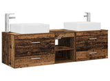 Bathroom Cabinet Set 3 pcs Old Wood 49.5 x 41 x 63 cm 3405825