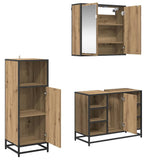 Bathroom Furniture Set 3 pcs Artisan Oak Engineered Wood 3402418