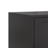 TV Cabinet Black 100.5x39x43.5 cm Steel 846644