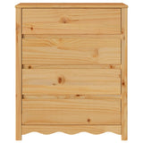Chest of Drawers Drammen Oak 76.5 x 40 x 91 cm Solid Pine wood 42003052