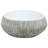Countertop Basin Grey and Blue Oval 59x40x15 cm Ceramic 155093