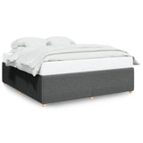 Bed Frame without Mattress Dark Grey Super King Fabric 3285040