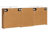 Bathroom Cabinet Set 3 pcs 140 x 14.5 x 70 cm Engineered wood 3403790