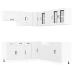 ZNTS 11 Piece Kitchen Cabinet Set Lucca White Engineered Wood 3314921