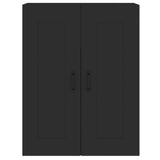 Wall Mounted Cabinets 2 pcs Black Engineered Wood 3197986