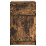 Bedside Cabinet Smoked Oak 39x35x65 cm Engineered Wood 861327