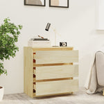 Bedside Cabinet 60x36x64 cm Solid Pinewood 808093