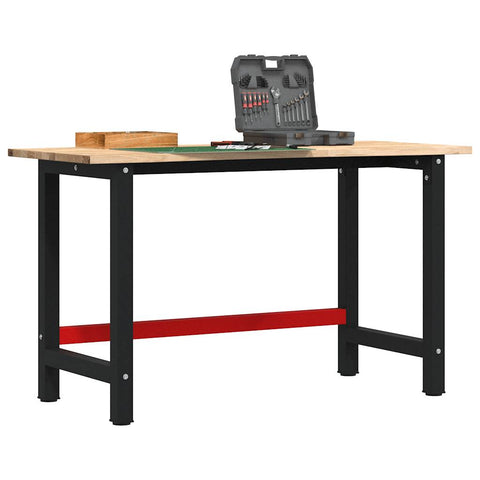Workbench 140x60x81.5 cm Solid Wood Oak 3309675