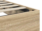 Ottoman Bed Frame Sonoma Oak 203 x 120 x 25 cm Engineered Wood 3409239