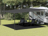 Tent Carpet 400x400 cm Black HDPE 310791