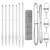 Welded Wire Fence with Spikes 10 x 1.2 m 3350736