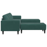Sofa Set 3 pcs Dark green Velvet 3335124