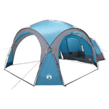 Side Tent with Roof Blue 410 x 410 x 250 cm Polyester and Steel 42028682