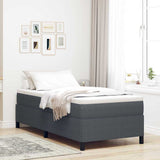 Bed Frame Dark grey 100 x 200 cm Corduroy fabric 42006953