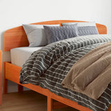 Headboard Wax Brown 140 cm Solid Wood Pine 842505