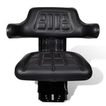 ZNTS Tractor Seat with Suspension Black 210157