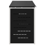 Wheelie Bin Storage Black 276 x 77.5 x 112.5 cm Stainless Steel 3422239