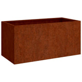 Planter 62x40x39 cm Corten Steel 821557