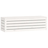 Storage Box White 109x36.5x33 cm Solid Wood Pine 823625