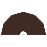 Balcony Privacy Screen 320 cm Polyester Brown 42037151
