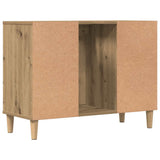 Sink Cabinet Artisan Oak 80x33x60 cm Engineered Wood 857127