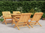 Garden Dining Set Teak Solid teak wood Medium Foldable 3155005