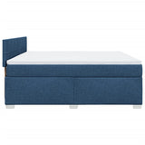 Box Spring Bed with Mattress Blue 180x200 cm Fabric 3285973