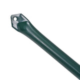 Garden Posts 10 pcs 1.5 m Metal Green 142310