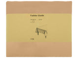 Table Cloth 5 pcs Rectangular Beige 140 x 200 cm Polyester 42040229