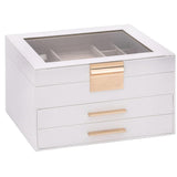 Jewellery Box 3-Layer White 23x20.5x14 cm 4103557