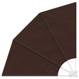 Balcony Privacy Screen 160 x 160 cm Polyester Brown 42037165