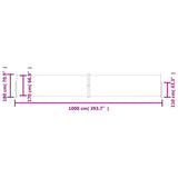 Side Awning Black 100% Polyester with PU coating Large 318036