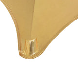 2 pcs Table Covers Stretch 80 cm Gold 133562