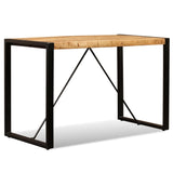 ZNTS Dining Table Solid Rough Mango Wood 120 cm 243996