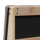 Upholstered Headboard Taupe 90 cm Solid Pine Wood 879142
