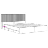 Bed Frame with Storage and Headboard Artisan Oak 180 x 200 cm 3445835