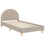 Children's Bed Frame with Headboard Light Grey 90 x 200 cm 42011038