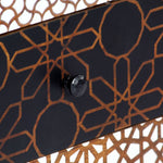 ZNTS Sideboard with Printed Pattern 90x30x70 cm Solid Mango Wood 247916