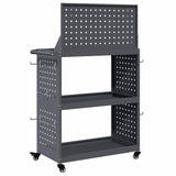 Tool Trolley Anthracite 65 x 35 x 111 cm Cold-rolled Steel 874548