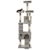 Cat Tree with Sisal Scratching Posts 170 cm Grey 170612