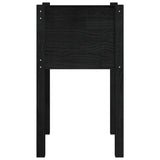 Garden Planters 2 pcs Black 40x40x70 cm Solid Pinewood 810798