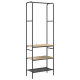 Clothes Rack Sonoma Oak 60 x 30 x 171 cm Engineered Wood 868458