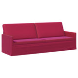 3 Seater Sofa Wine Red 220 x 81 x 82 cm Velvet 42041158
