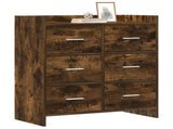 Sideboard Smoked Oak 75 x 33 x 80 cm Engineered Wood 8011103