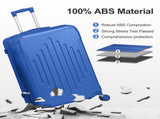 Premium ABS Luggage Suitcase with Non-TSA Lock 24in Deep Blue 98859629